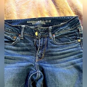 American Eagle Super Stretch Straight Jeans Sz 6 Long